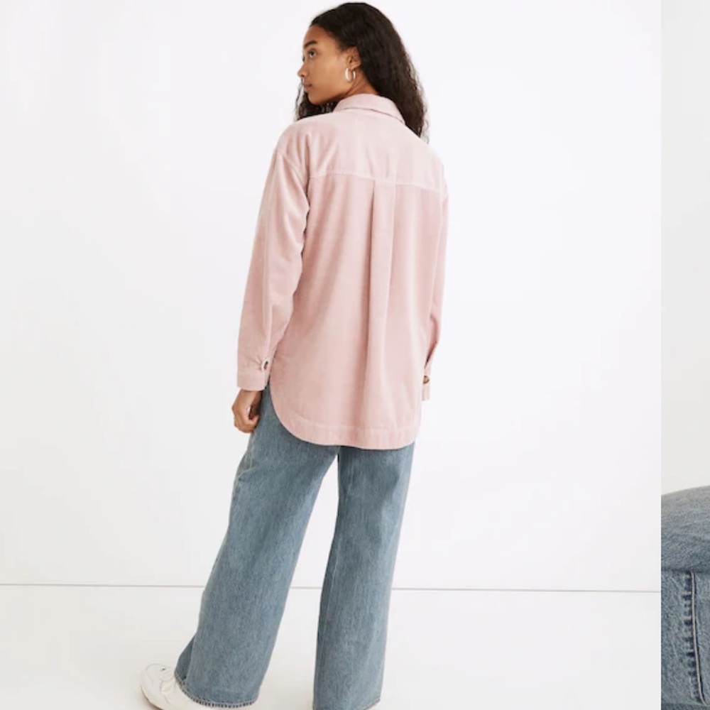 Madewell Blush Corduroy Jacket Corduroy Yorkway Shirt-Jacket size XS fall wear - Picture 3 of 12